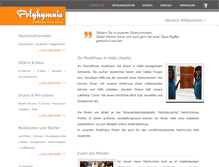 Tablet Screenshot of musikhaus-halle.de